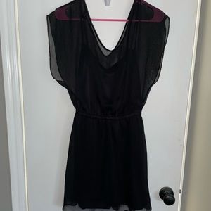 Express sheer mini dress